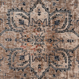 Beige Traditional Fringed Area Rug - Multicolour  / 170cm - thumbnail 5