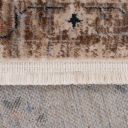 Beige Traditional Fringed Area Rug - Multicolour  / 170cm - thumbnail 3