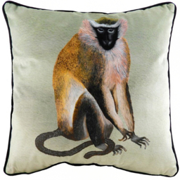 Kibale Monkey Jungle Monkey Cushion - Multicolour / 80 Polyester 20 Feather - thumbnail 2