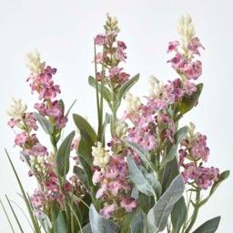 Homescapes Artificial Pink Lavender Plant in Metallic Ceramic Pot, 66 cm Tall - Purple - thumbnail 3