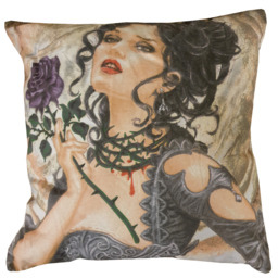 Alchemy Story Of The Rose Cushion Cover Gothic Mask - Multi - thumbnail 3