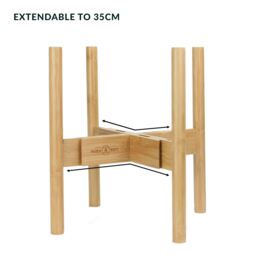 Adjustable Plant Stand  - Bamboo - thumbnail 4