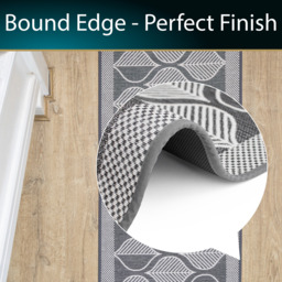 JVL Expression Machine Washable Entrance Doormat and Runner Set - Grey - thumbnail 4