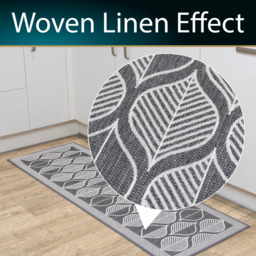 JVL Expression Machine Washable Entrance Doormat and Runner Set - Grey - thumbnail 5