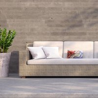 Paris In Paint Outdoor Cushion - Red / 60cm