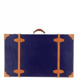 Ashwood Vintage Large Leather Trunk VIN 26 - Navy - thumbnail 3