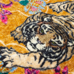 Tigerscope Velvet Piped Cushion - Multicolour / Feather - thumbnail 5