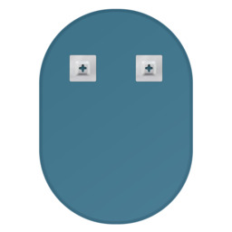 Lincoln Oval Frameless Bathroom Mirror - Silver - thumbnail 3