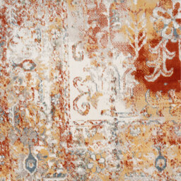 Terracotta Distressed Area Rug - Multicolour  / 150 x 80cm - thumbnail 5