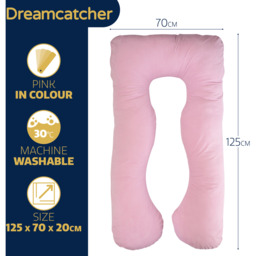 Pregnancy and Nursing Support Cushion U Shaped - Pink - thumbnail 2