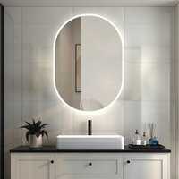 Oval Bathroom Mirror - White / 60cm / 9.3kg - image 1