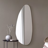 Lacuna Frameless Pond Pebble Wall Mirror - Black / 140cm - thumbnail 1