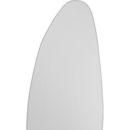Lacuna Frameless Pond Pebble Wall Mirror - Black / 140cm - thumbnail 3