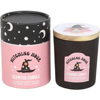 Something Different Witching Hour Plum & Black Cherry Scented Candle - Black/Pink