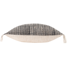 Sono Ink Abstract Fringed Cushion - Black / Polyester - thumbnail 5