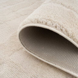 Cream Minimalist Area Rug - Cream & Neutral Beige / 80cm x 150cm (Small) - thumbnail 2