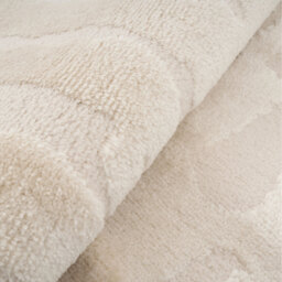 Cream Minimalist Area Rug - Cream & Neutral Beige / 80cm x 150cm (Small) - thumbnail 3