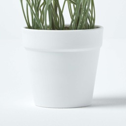 Homescapes Pink  Cream Artificial Tulips in White Decorative Pot, 22 cm Tall - Pink - thumbnail 4