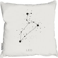 Star Constellation Zodiac Leo Outdoor Comfy Cushion - White / 60cm - thumbnail 1