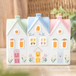 Pastel House Tealight Holder - Pastel Shades - thumbnail 2