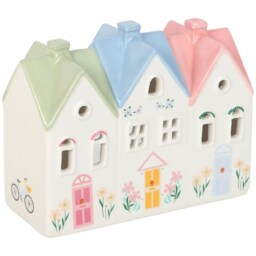 Pastel House Tealight Holder - Pastel Shades - thumbnail 4