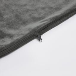 Pack Of Matte Velvet Cushion Covers - Charcoal Grey / 45cm / 2 - thumbnail 2