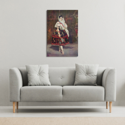 Edouard Manet - Masked Ball At The Opera  Canvas print - Black / 101cm / 152cm - thumbnail 3