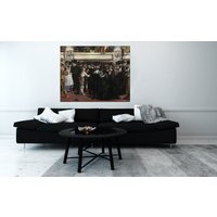 Edouard Manet - Masked Ball At The Opera  Canvas print - Black / 101cm / 152cm - thumbnail 1