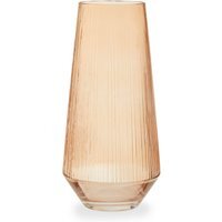 Emer Large Smoked Brown Vase - Glass 100%