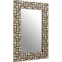 Saska Large Antique Silver Round Wall Mirror - Gold