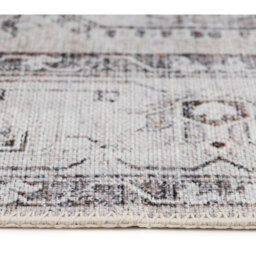 Vintage Style Washable Rug - Greige / 170 x 120cm - thumbnail 2