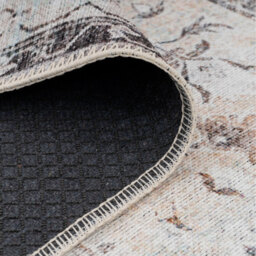 Vintage Style Washable Rug - Greige / 170 x 120cm - thumbnail 3
