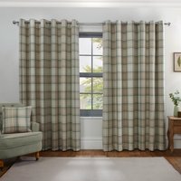 Hatfield Check Blackout Curtains - Green / 168cm / 183cm - image 1