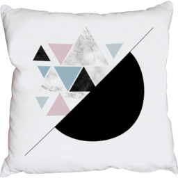 Nordic shapes Outdoor Cushion - Black / 60cm - thumbnail 2