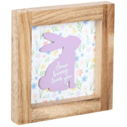 Some Bunny Loves You Wooden Frame Sign 15cm - 15 x 15cm - thumbnail 3