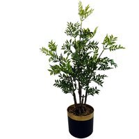 Artificial Bonsai Tree in Display Pot - 60cm Nandina Bonsai / Artificial Nandina bonsai tree