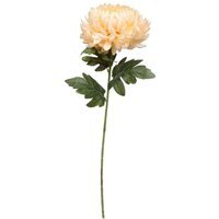 Artificial Silk Chrysanthemum Stem 73cm - Dark Yellow