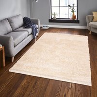 Shaggy Rug Super Soft - Cream / 110cm - image 1