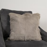 Goatskin Cushion - Light Grey / 45cm