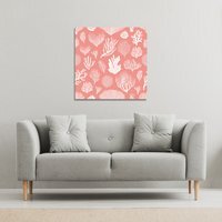 Corals and algae Canvas Print - Pink / 46cm - image 1