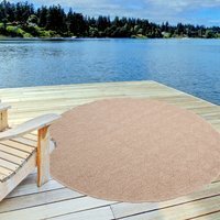 Nature Collection Circle Diamond Outdoor Rug - Green - thumbnail 1