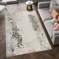 Essence Contemporary Living Room Area Rug Hallway Runner-Oragnic Abstract Design - Sage / 290cm - thumbnail 1