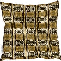 Portuguese Ethnic Tiles Azulejos Cushion - Brown / 60cm