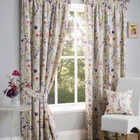 Hampshire Pencil Pleat Curtains - Multi / 117cm / 137cm / Dry Clean Only