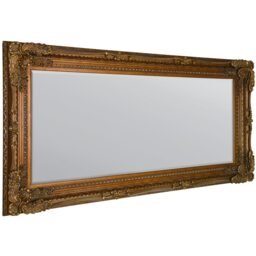 MirrorOutlet Carved Louis Gold Antique Style Dress Mirror 175 x 89cm - Yellow - thumbnail 3
