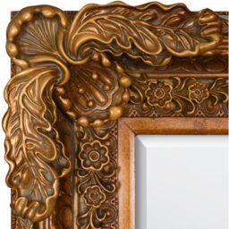 MirrorOutlet Carved Louis Gold Antique Style Dress Mirror 175 x 89cm - Yellow - thumbnail 4