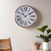 Baillie 50cm Dia Rose Gold Wall Clock - Gold