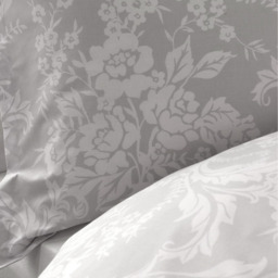 Darcy Silver Floral Reversible DuvetSet - Silver / Double - thumbnail 2