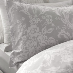 Darcy Silver Floral Reversible DuvetSet - Silver / Double - thumbnail 3