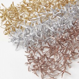 Homescapes Silver  Gold Mistletoe Garland Set of 3, 53 cm - Gold - thumbnail 4